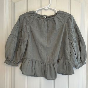 Zara 18-24 month peasant blouse with ruffle detail